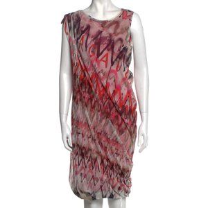 Jean Paul Gaultier Pink Graffiti Sleeveless Dress Size M